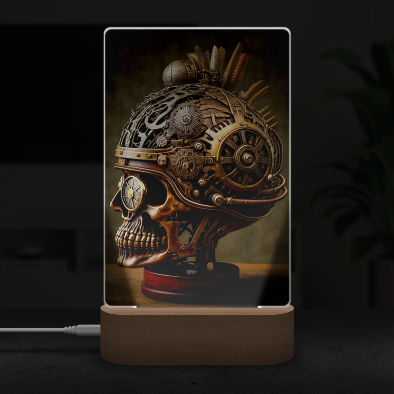 Lampa Steampunk mozek