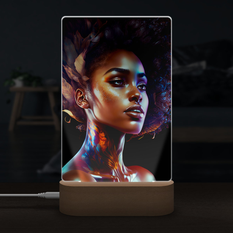 Lampa Atraktivní afroameričanka 3