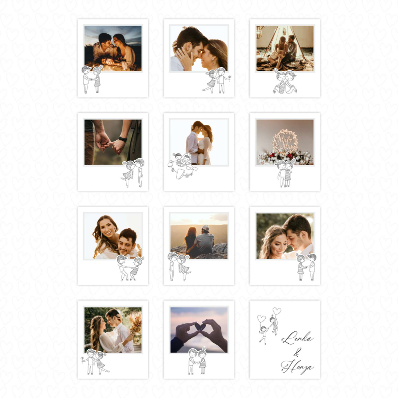 Polaroid fotografie Valentýn