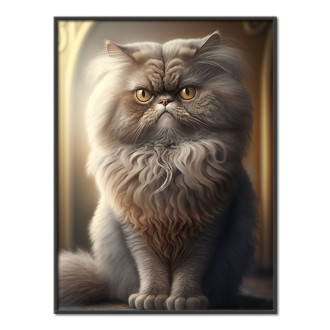 Perská kočka akvarel