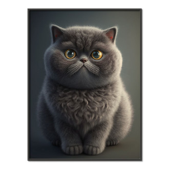 Britská krátkosrstá kočka animovaná