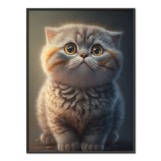 Skotská klapouchá kočka animovaná