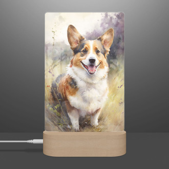 Cardigan Welsh Corgi akvarel