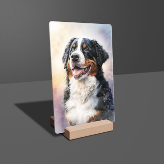 Bernský salašnický pes akvarel