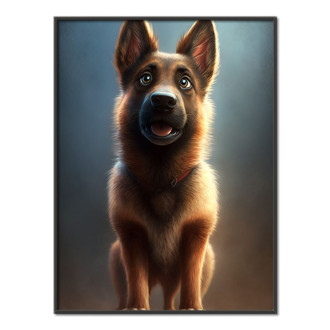 Belgický Malinoi animovaný