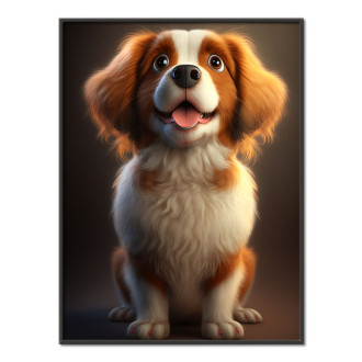 Holandský Kooikerhondje animovaný