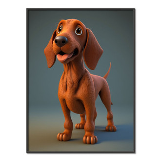 Redbone Coonhound animovaný
