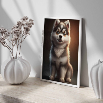 Sibiřský husky animovaný