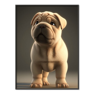 Čínský Shar-Pei animovaný