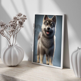 Norský elkhound animovaný