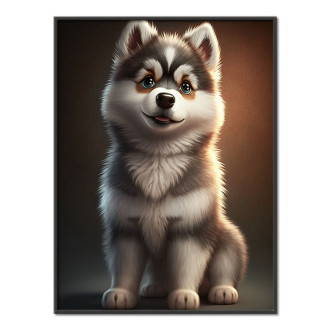 Sibiřský husky animovaný