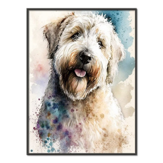 Soft Coated Wheaten Terrier akvarel