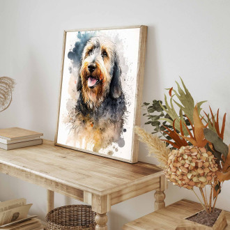 Otterhound akvarel