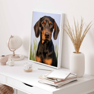 Black and Tan Coonhound realistic