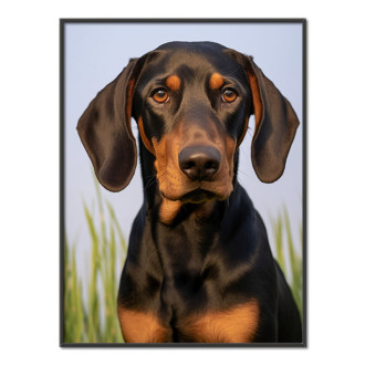 Black and Tan Coonhound realistic