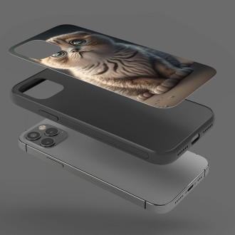 Skotská klapouchá kočka akvarel