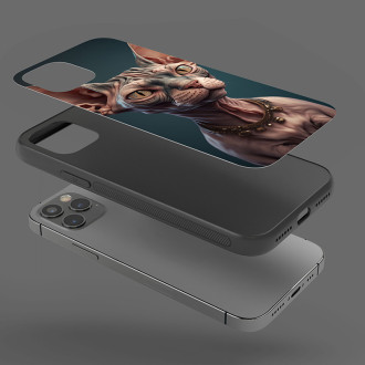 Sphynx kočka akvarel