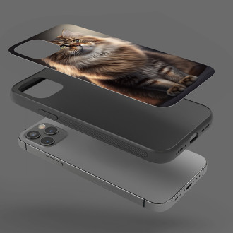 Sibiřská kočka akvarel