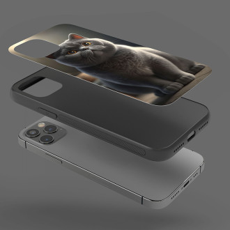 Britská krátkosrstá kočka akvarel