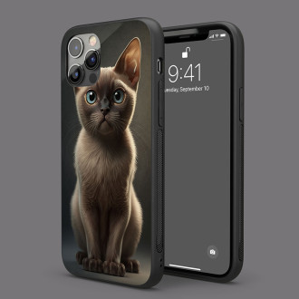 Barmská kočka akvarel