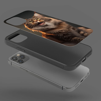 Mainská mývalí kočka akvarel