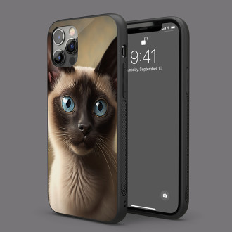 Siamská kočka akvarel