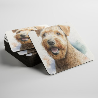Podtácky Lakeland teriér akvarel