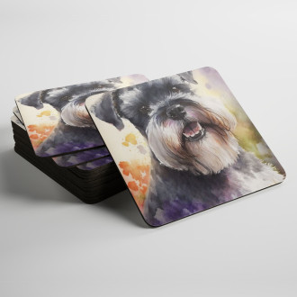 Podtácky Malý knírač akvarel