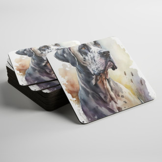 Podtácky Německá doga akvarel