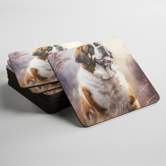 Podtácky Bernardýn akvarel