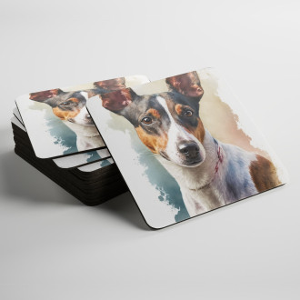 Podtácky Krysí teriér akvarel