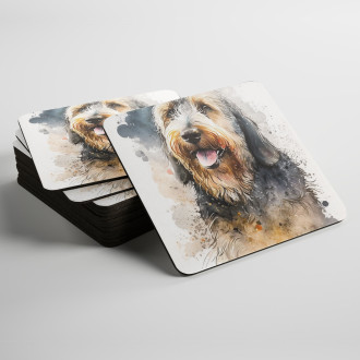 Podtácky Otterhound akvarel