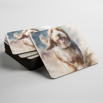 Podtácky Velký basset Griffon Vendéen akvarel