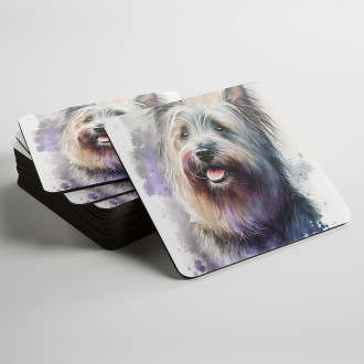 Podtácky Skye Teriér akvarel