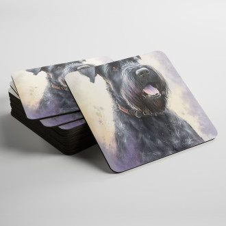 Podtácky Velký knírač akvarel