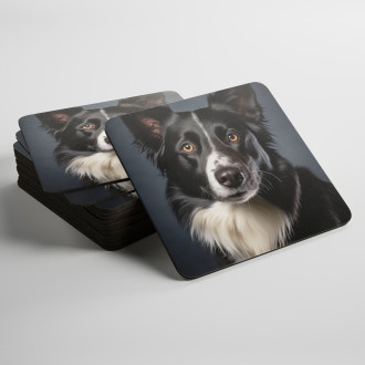 Podtácky Border kolie realistic