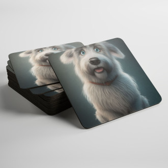 Podtácky Pyrenejský ovčák animovaný