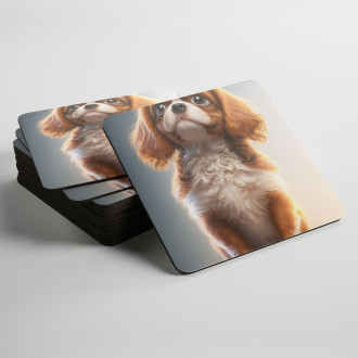 Podtácky Kavalír King Charles španěl animovaný