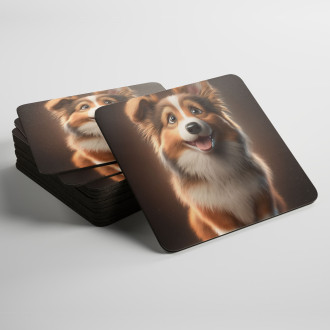 Podtácky Shetlandský ovčák animovaný