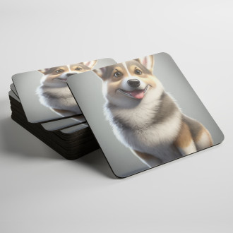 Podtácky Švédský Vallhund animovaný