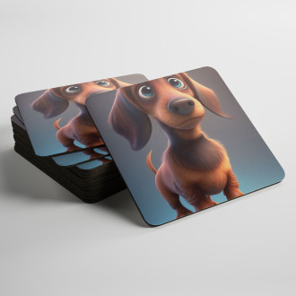 Podtácky Jezevčík animovaný