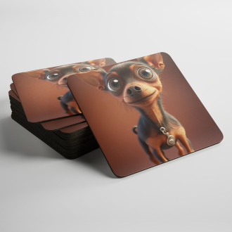 Podtácky Miniaturní pinč animovaný