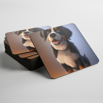 Podtácky Velký švýcarský salašnický pes animovaný