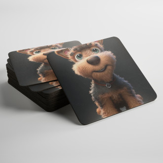 Podtácky Velšský teriér animovaný