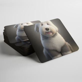 Podtácky Starý anglický ovčák animovaný