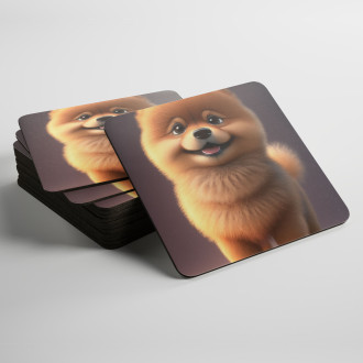 Podtácky Finský špic animovaný