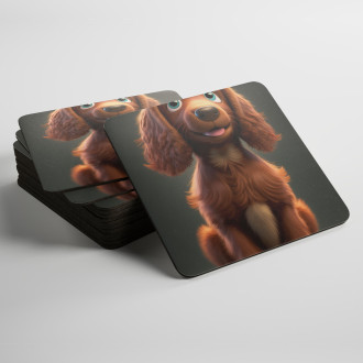 Podtácky Irský setr animovaný