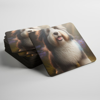 Podtácky Bearded kolie animovaný