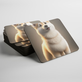 Podtácky Norský buhund animovaný