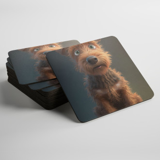 Podtácky Irský teriér animovaný